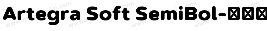 Artegra Soft SemiBol字体转换